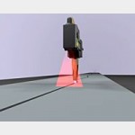 2D лазерный сканер для профиля сварного разрыв отслеживания