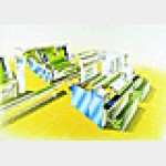 Автоматическая упаковочная линия для ткани рулонах