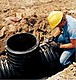 Приспособление для полиэтиленовых труб дренажных